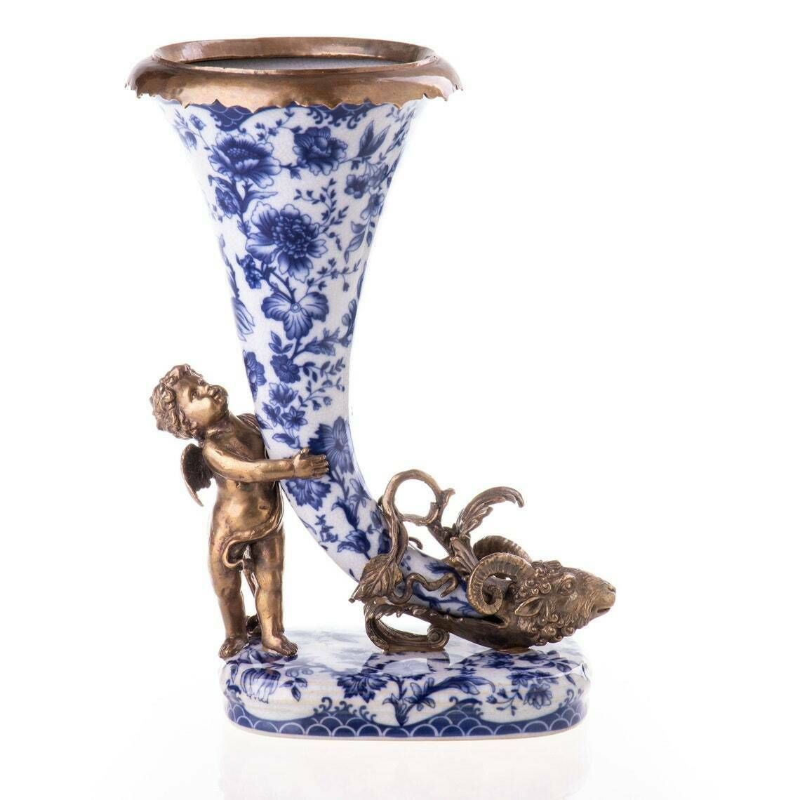 Antique Still Porcelain Mythology Bronze Art Nouveau Vase