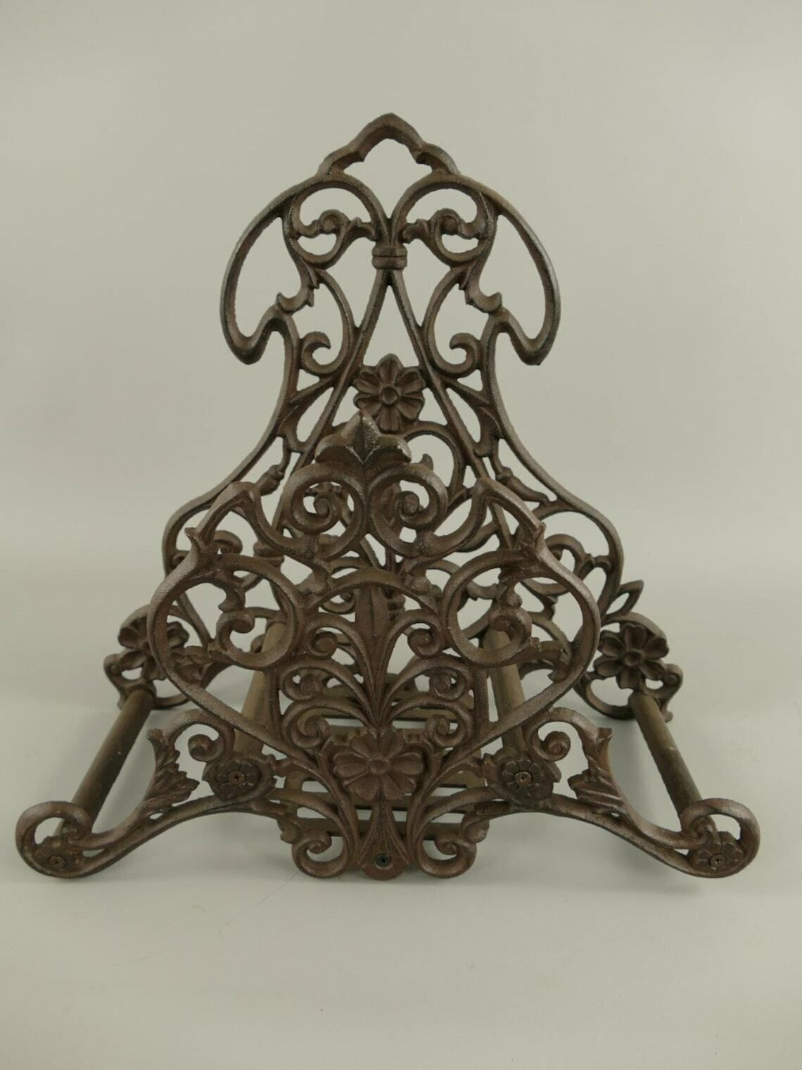 Vintage Antique Still Holder 31 Cm Nostalgic Garden Holder Cast Iron Horse Head Reel