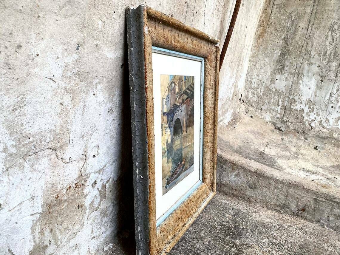 Original Bath Watercolour Painting Signed & Dated   Pulteney Bridge photo vinterior