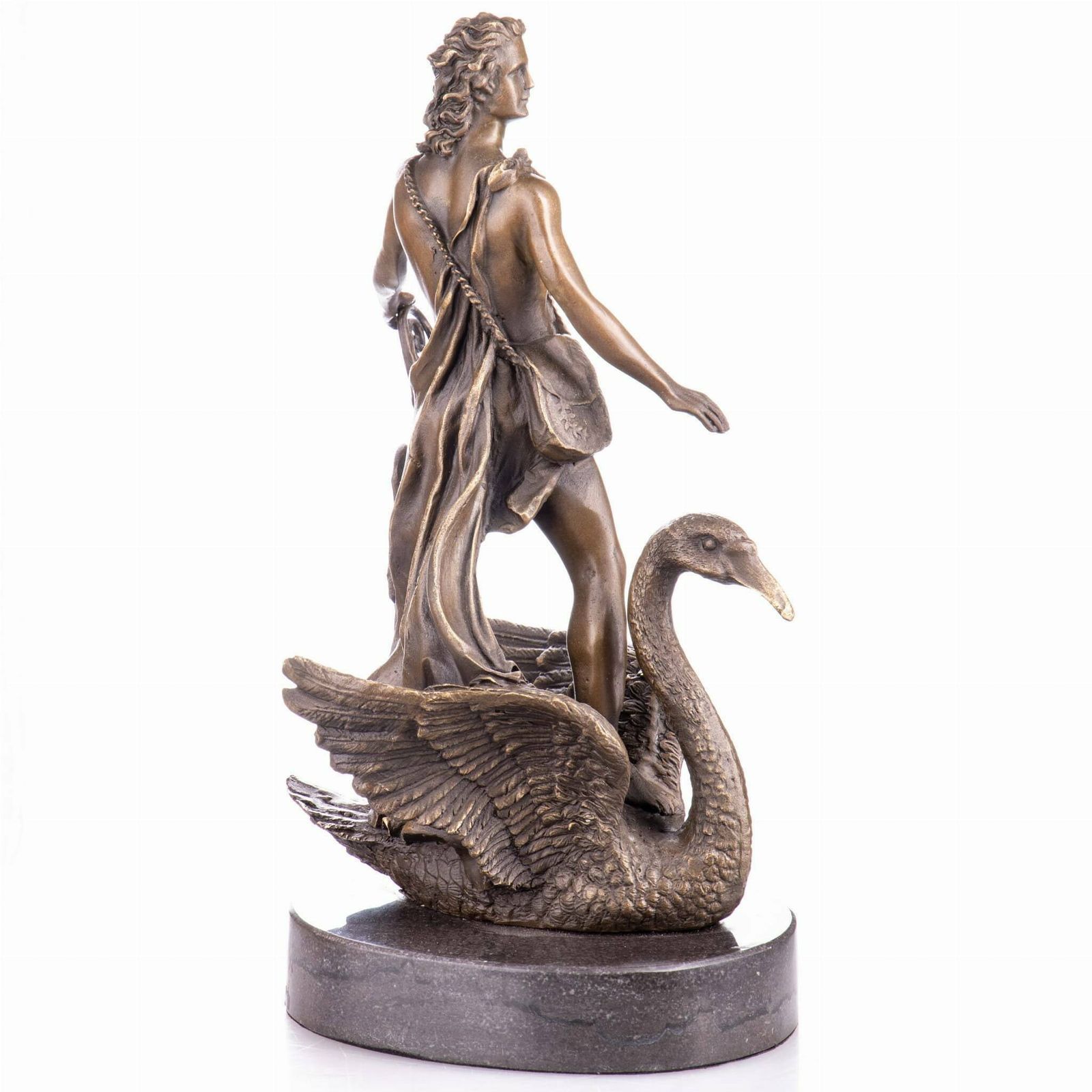 Bronze Statue   Mithology God Zeus With Swan   Figurine Bronze   Exclusive Gift Idea   Personalized Gifts photo furniture