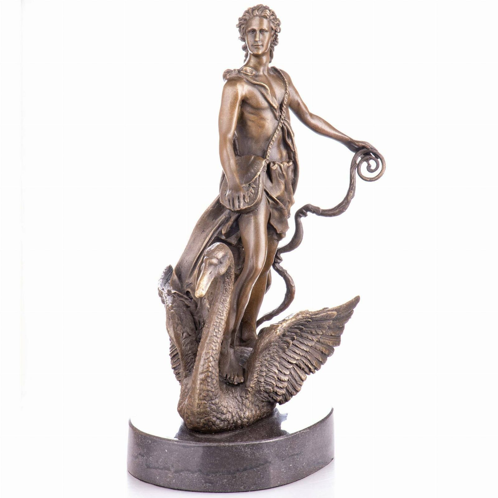 Bronze Statue   Mithology God Zeus With Swan   Figurine Bronze   Exclusive Gift Idea   Personalized Gifts photo for sale
