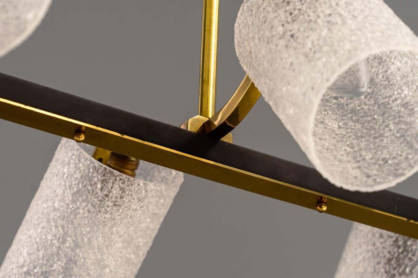 photo for sale Vintage Chandelier With Lucite Chades, Vienna, Around 1960s