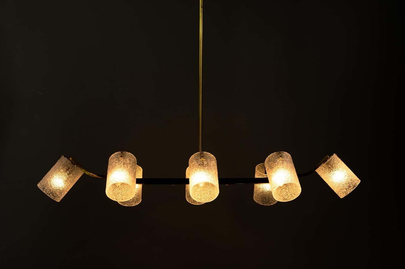 photo buy Vintage Chandelier With Lucite Chades, Vienna, Around 1960s