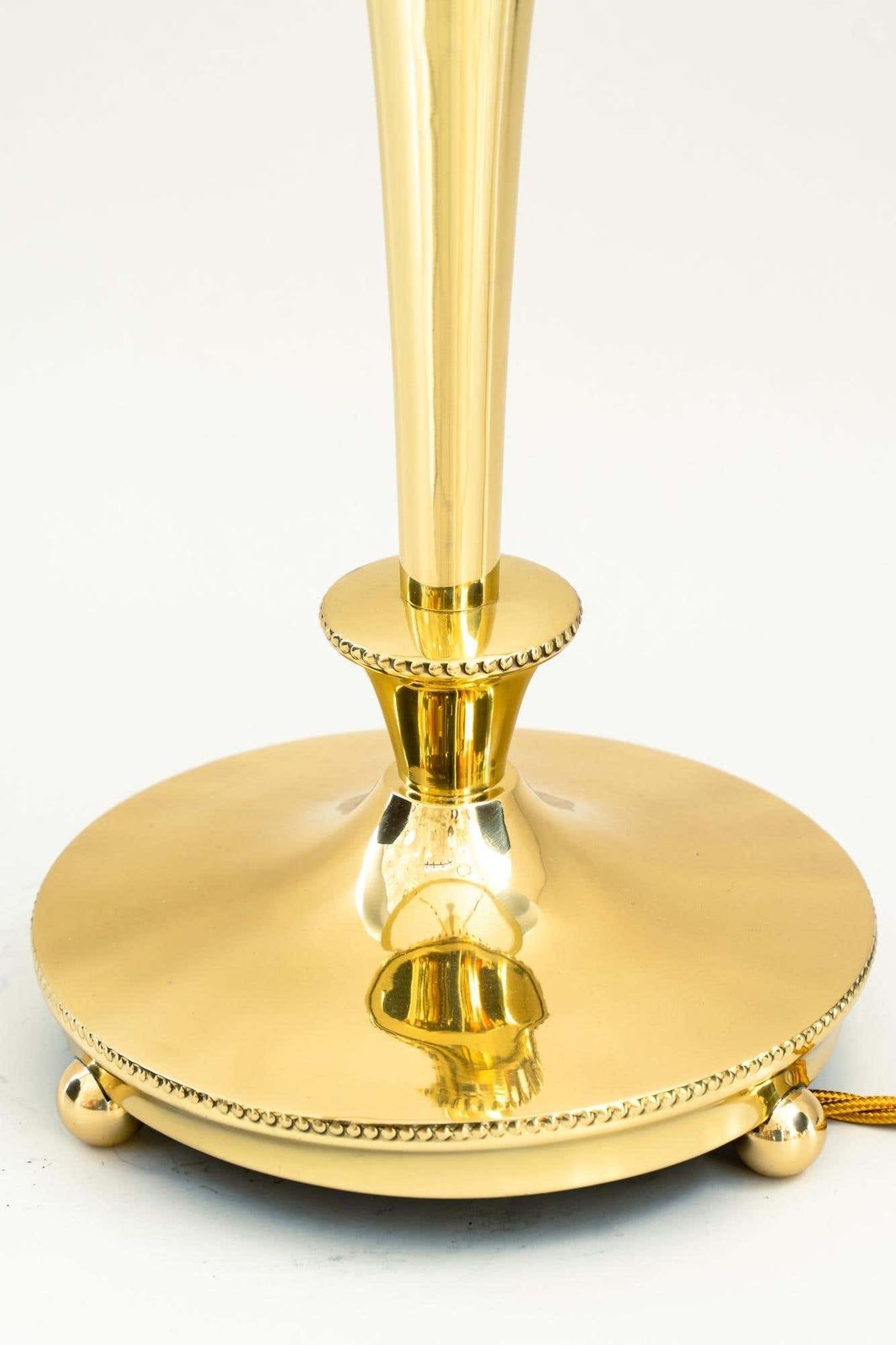 Art Deco Table Lamp With Original Glass Shade Around 1920s photo buy