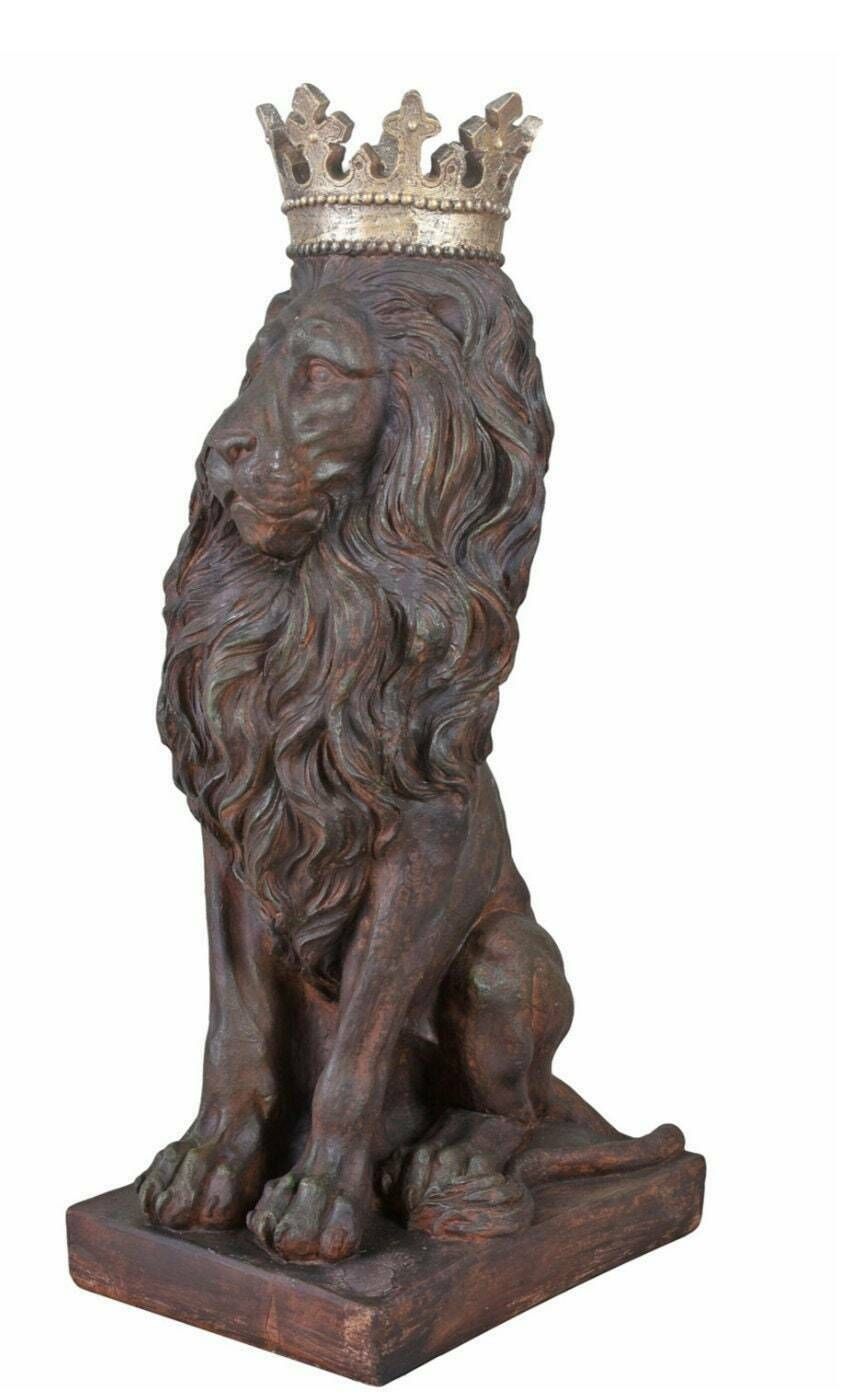 Xxl Park Sculpture Lion Antique Lion Statue Garden Sculpture Garden Figure Lion Figure photo furniture