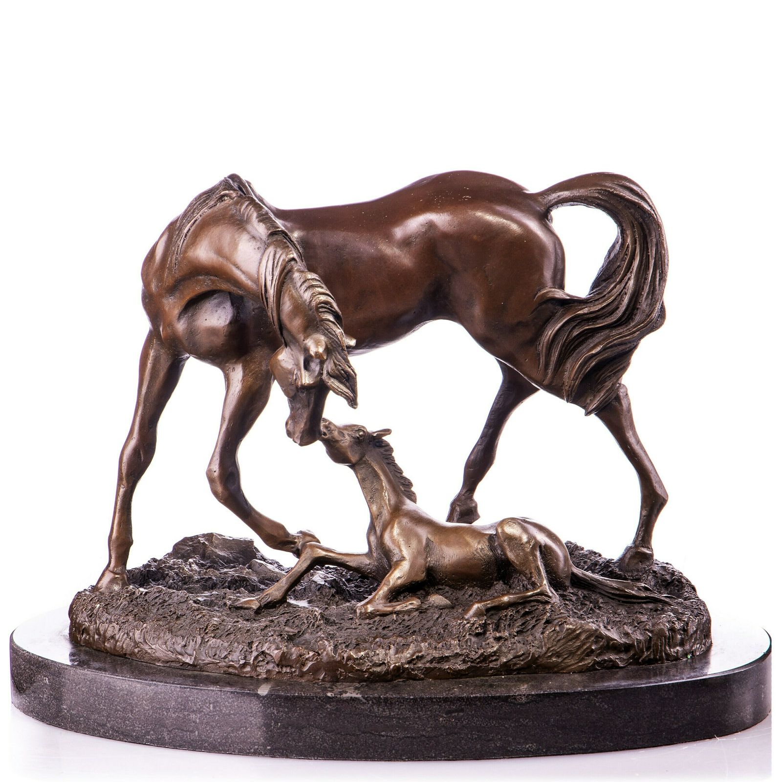 Bronze Sculpture Horse And Foal A Gift For A Horse Lover