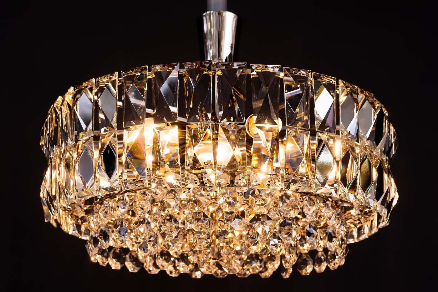 photo buy Bakalowits Nickel Crystal Chandelier, Circa 1950s, ''We Have A Second One''