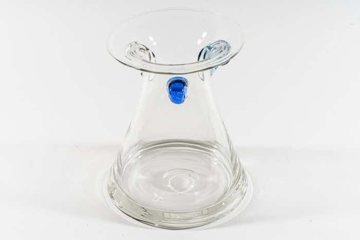 Murano Glass Vase Italian Around 1970s photo vinterior