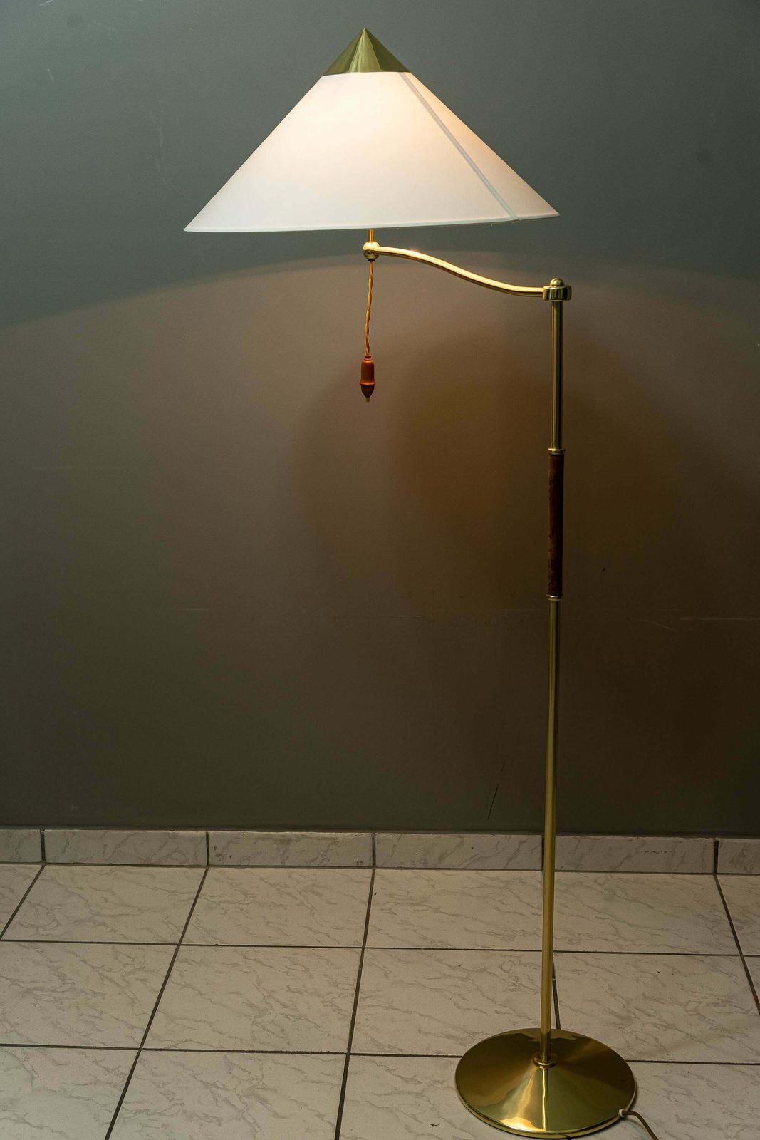 photo vintage Rare Floor Lamp By Josef Frank For J.T.Kalmar Around 1950s