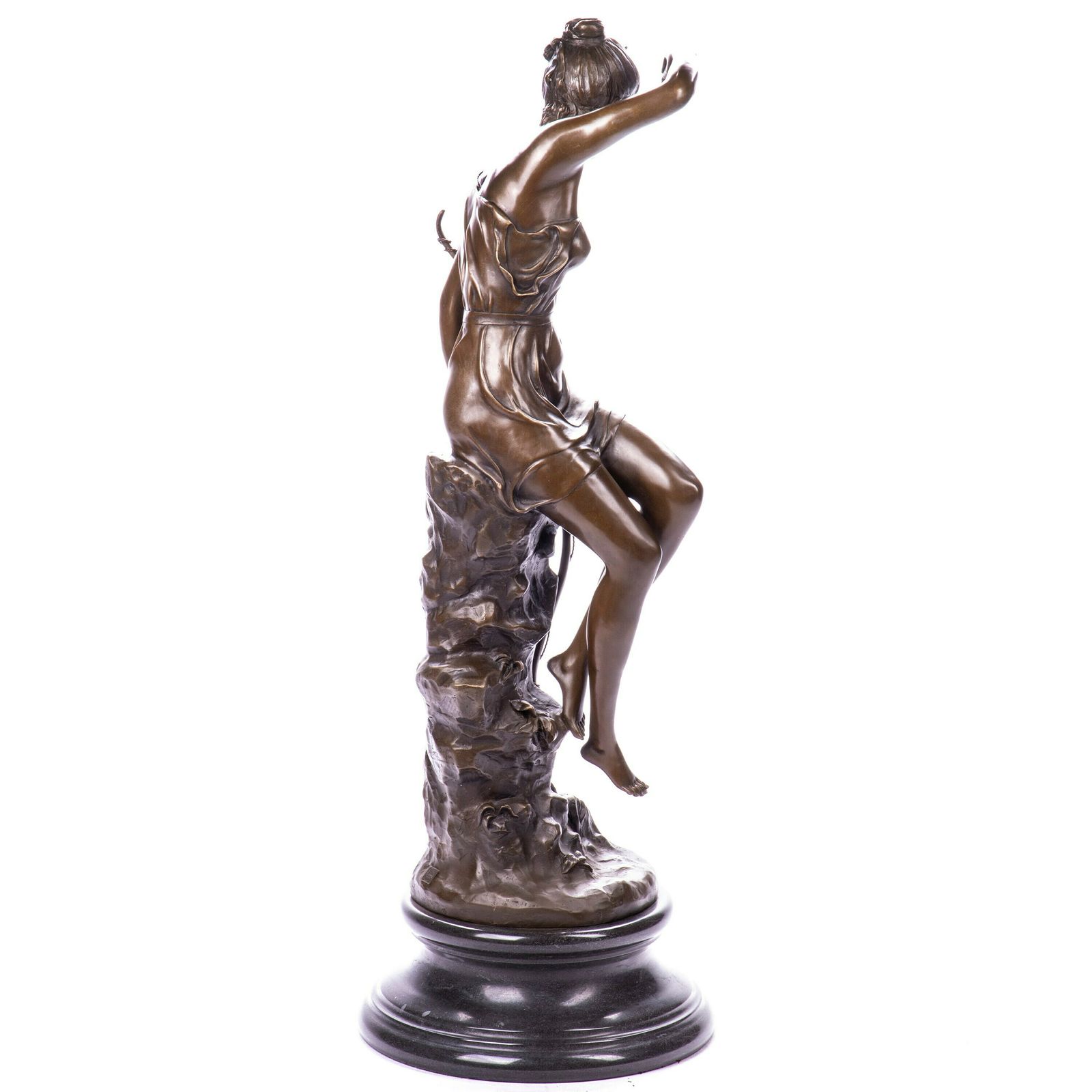 L.Ledieu Bronze Sculpture Diana Goddess Of The Hunt In Antique Style Bronze Figure Statue 76 Cm photo furniture