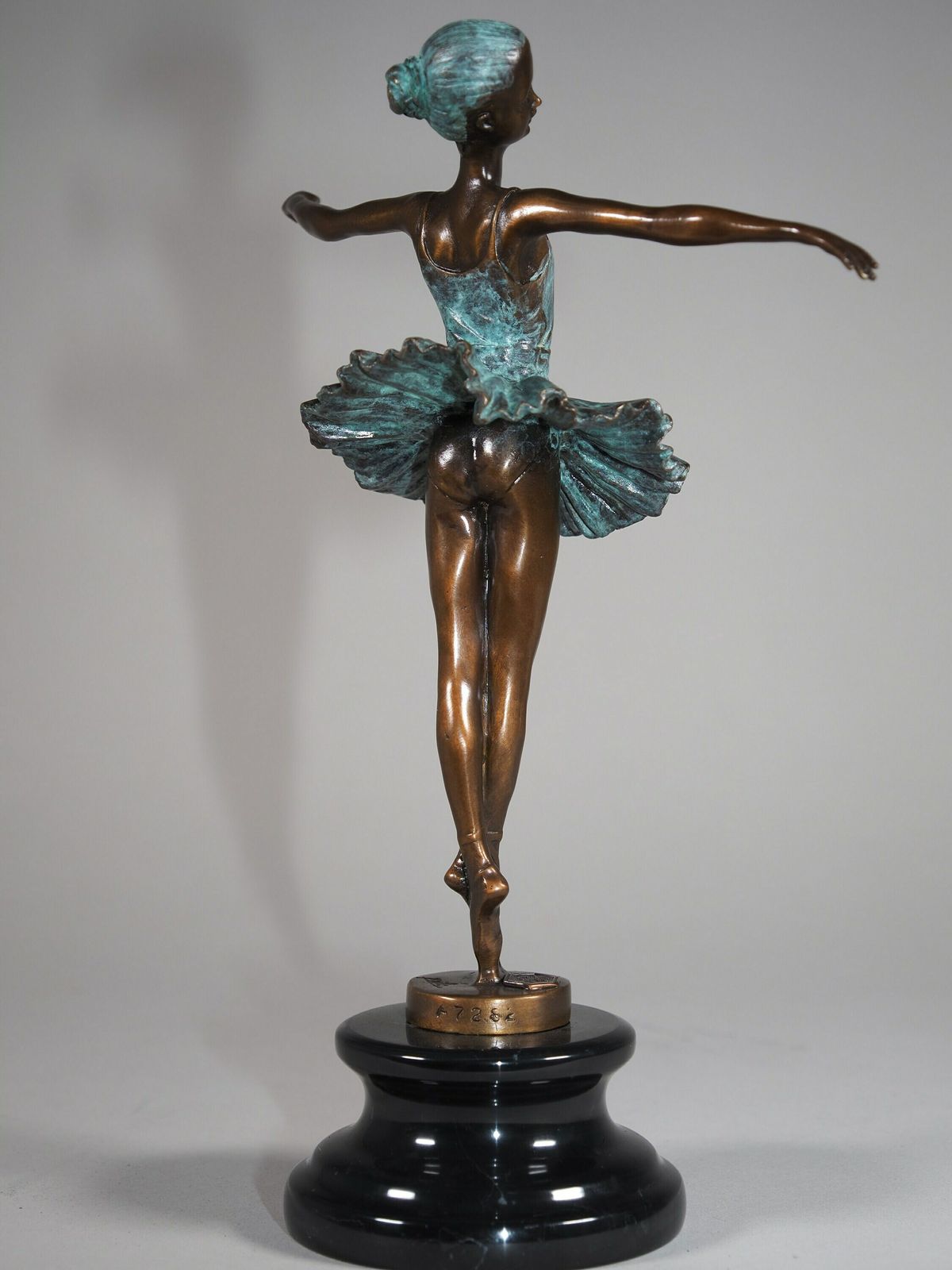 Bronze Sculpture Dancer Ballet Antique Style Bronze Figure Statue, Signed Mila, Limited Edition photo buy