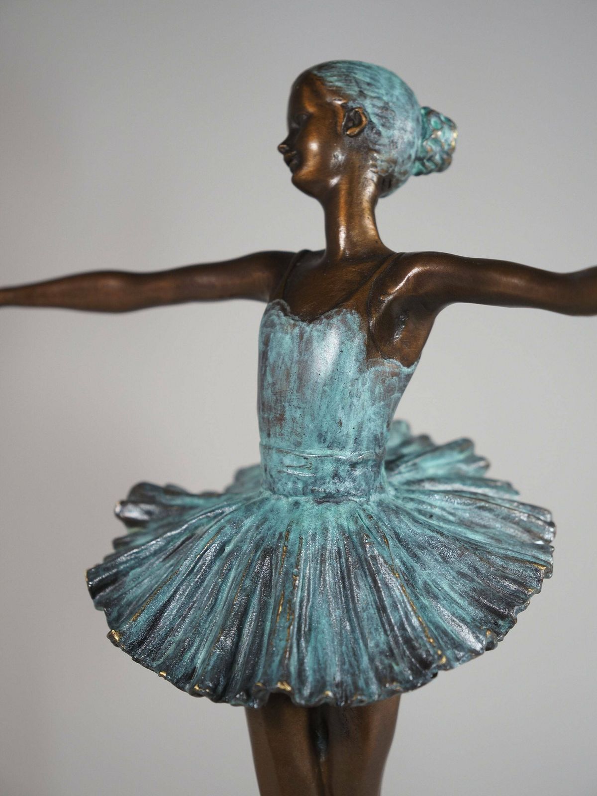 photo furniture Bronze Sculpture Dancer Ballet Antique Style Bronze Figure Statue, Signed Mila, Limited Edition