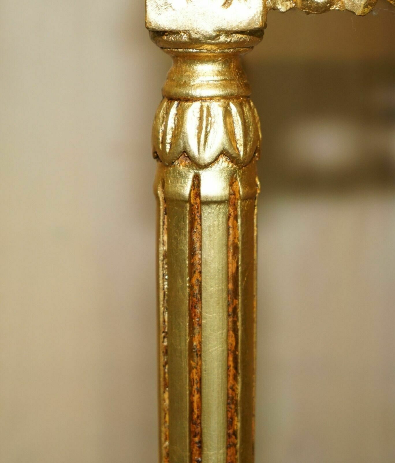 Furniture Pair Of Italian Circa 1880 Gold Giltwood Marble Topped Side End Lamp Wine Tables photo