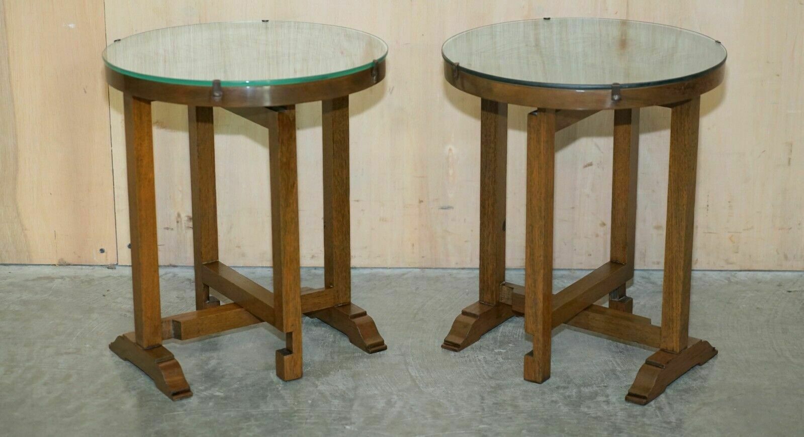 Pair Of Circa 1940 Chinese Export Chinoiserie Side End Wine Games Folding Tables photo furniture