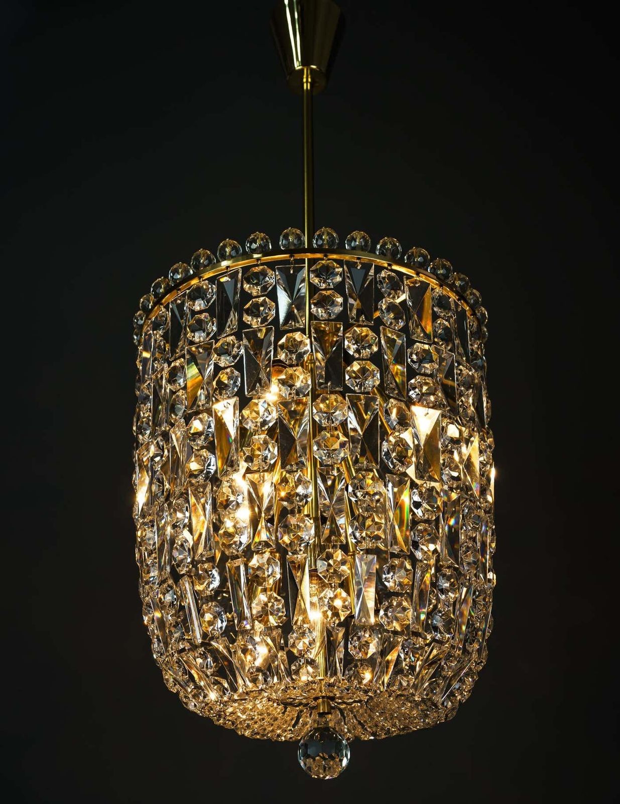 Big Bakalowits Crystal Chandelier Vienna Around 1950s photo 3329.0