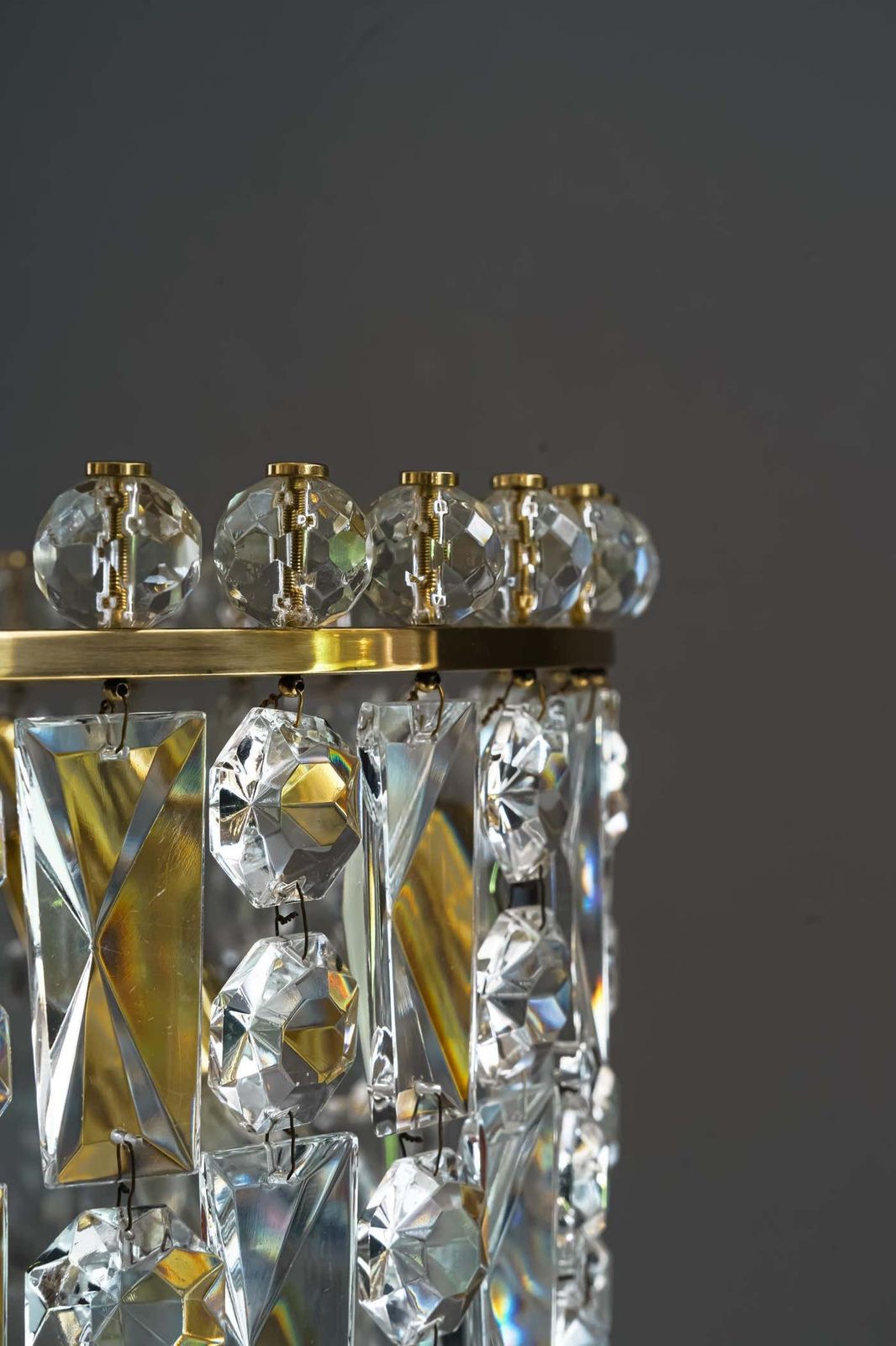 Big Bakalowits Crystal Chandelier Vienna Around 1950s photo vinterior