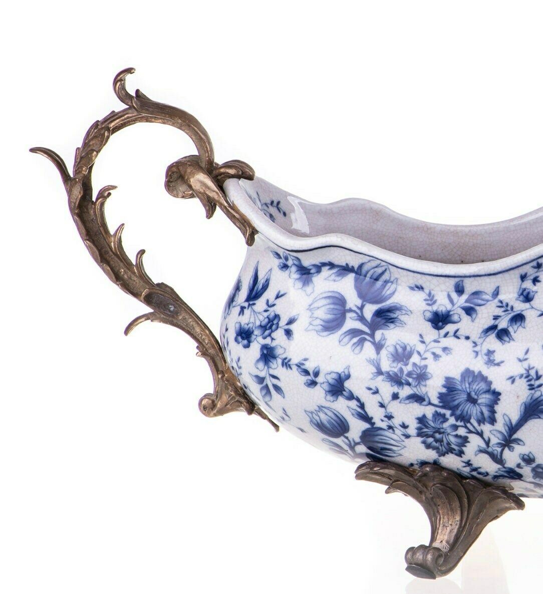 Porcelain With Bronze Bowl Serving Bowl Glass Bowl Bronze Sculpture Antique Style Bronze photo furniture