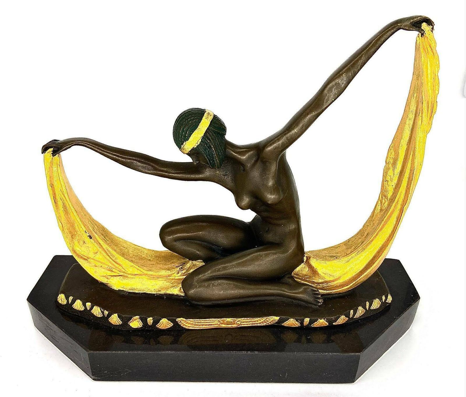 Handmade Bronze Claire J.R. Colinet   Figure Of The Egyptian Goddess, Isis photo Home Decor