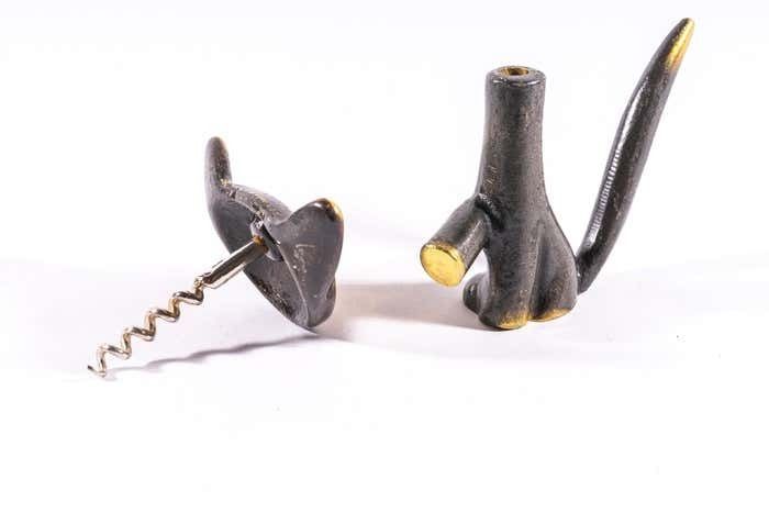 Bottle Opener In A Shape Of A Cat By Walter Bosse Arouns 1950s photo vinterior