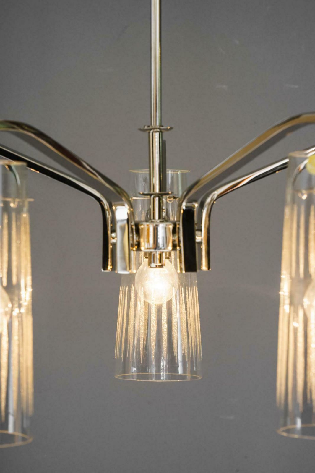Rupert Nikoll Chandelier With Original Glass Shades Vienna Around 1960s photo 2016.0