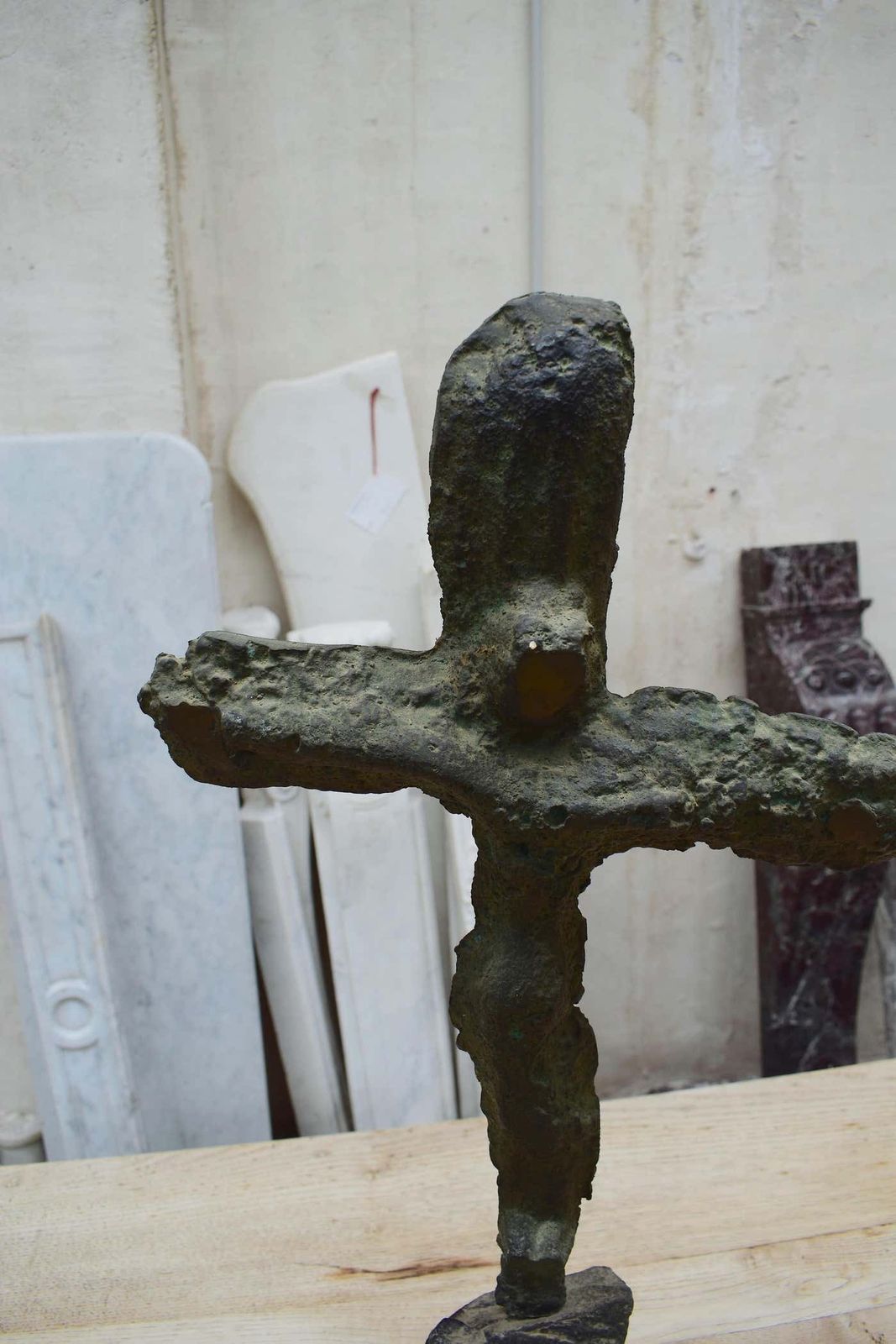 A Sculptural Crucifixion By The Catalan Artist Xavier Ruscallleda (1944   2008) photo furniture