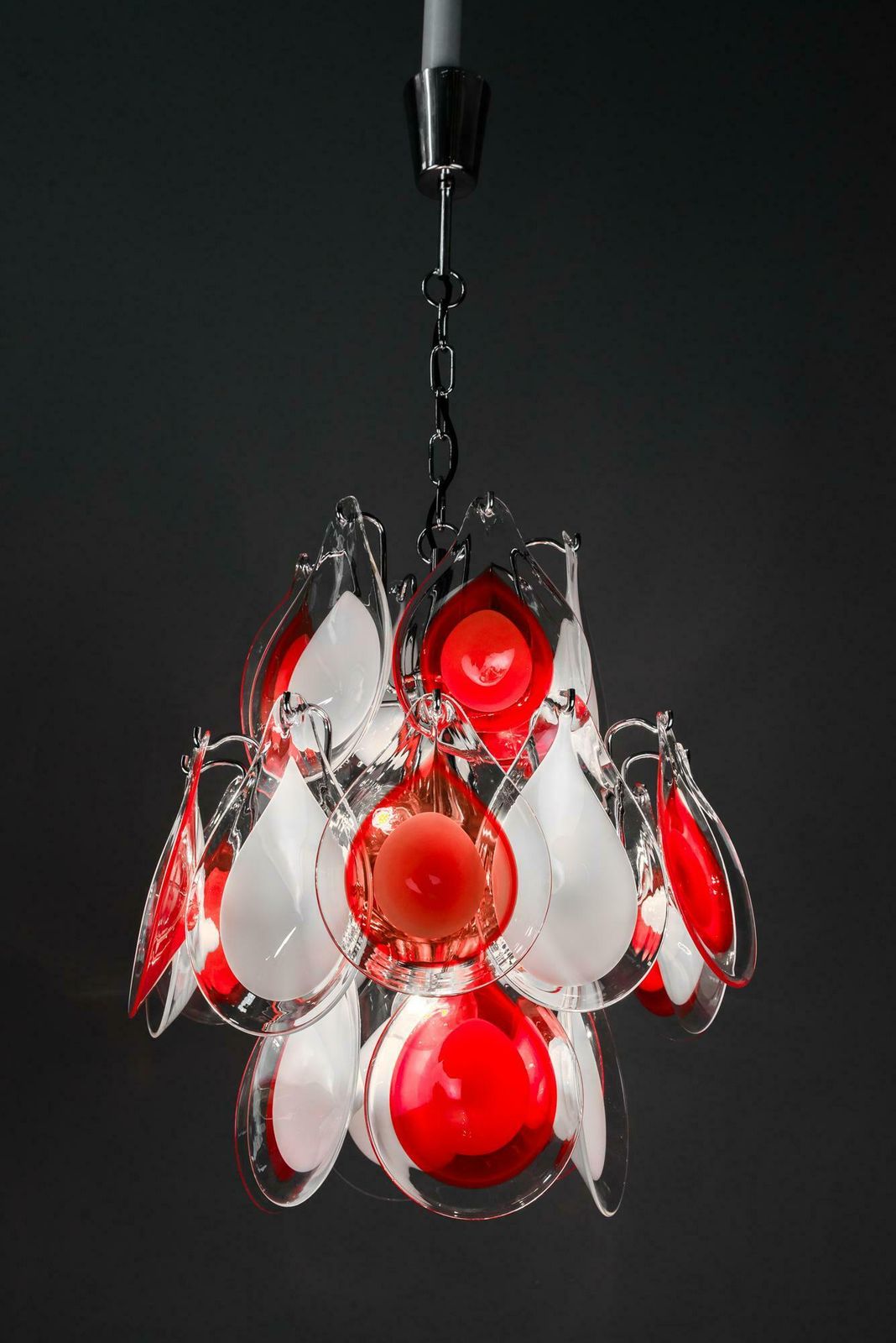 Glass Chandelier, 2000s, Style Of Gino Vistosi photo Lighting