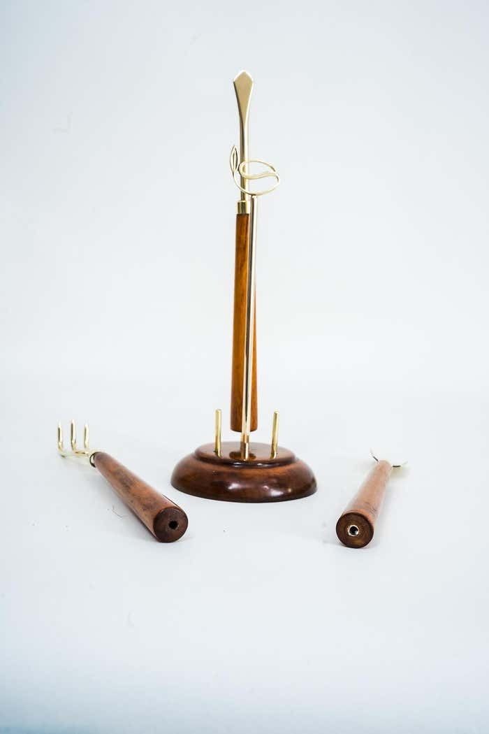 Mini Garden Tools With Wooden Handles, Set Of 4, 1970''S photo 394.0