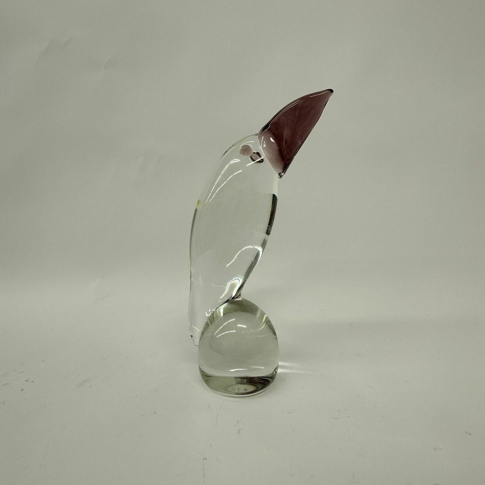 Rare Large Signed Livio Seguso Murano Glass Sculpture Of Toucan photo furniture