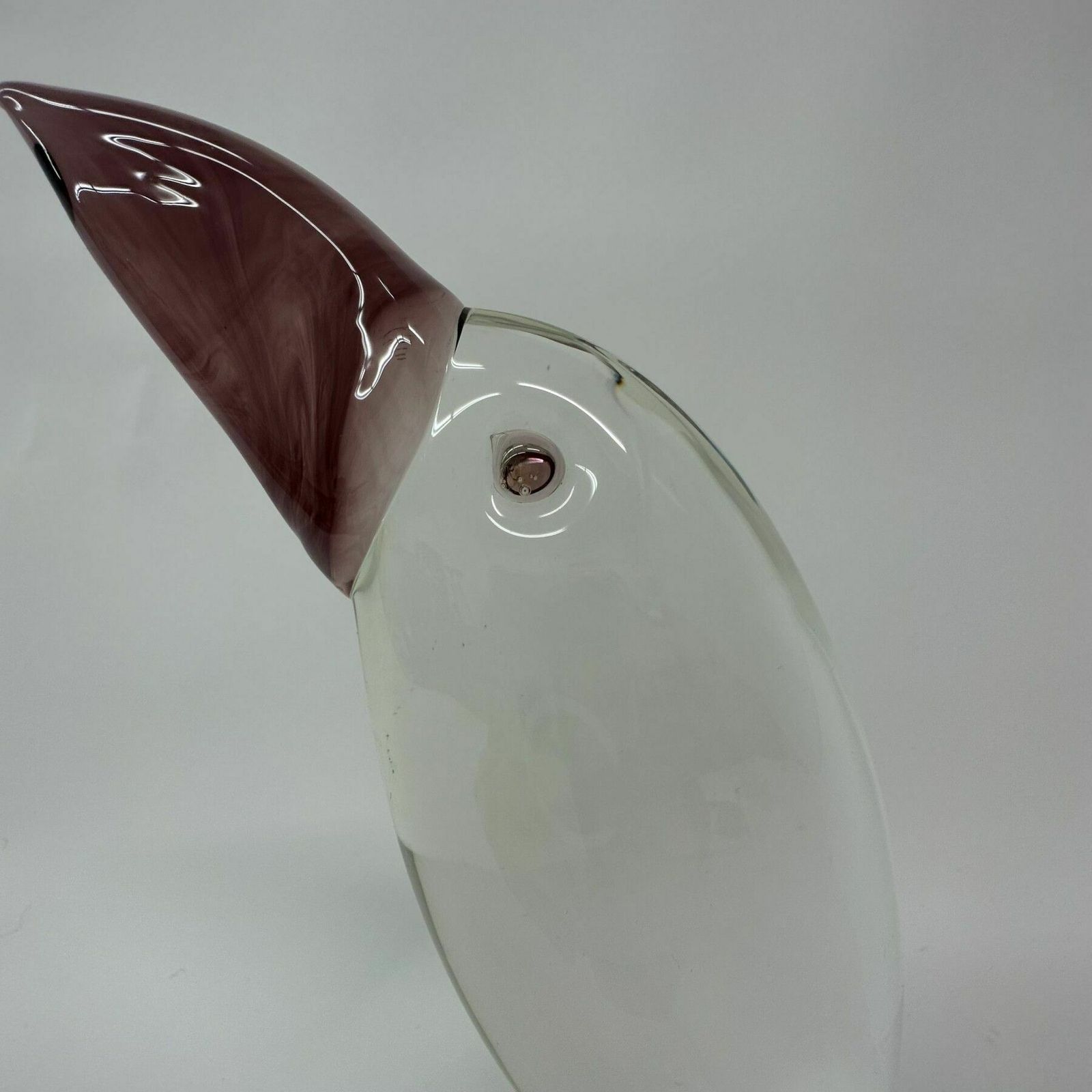 Rare Large Signed Livio Seguso Murano Glass Sculpture Of Toucan photo buy