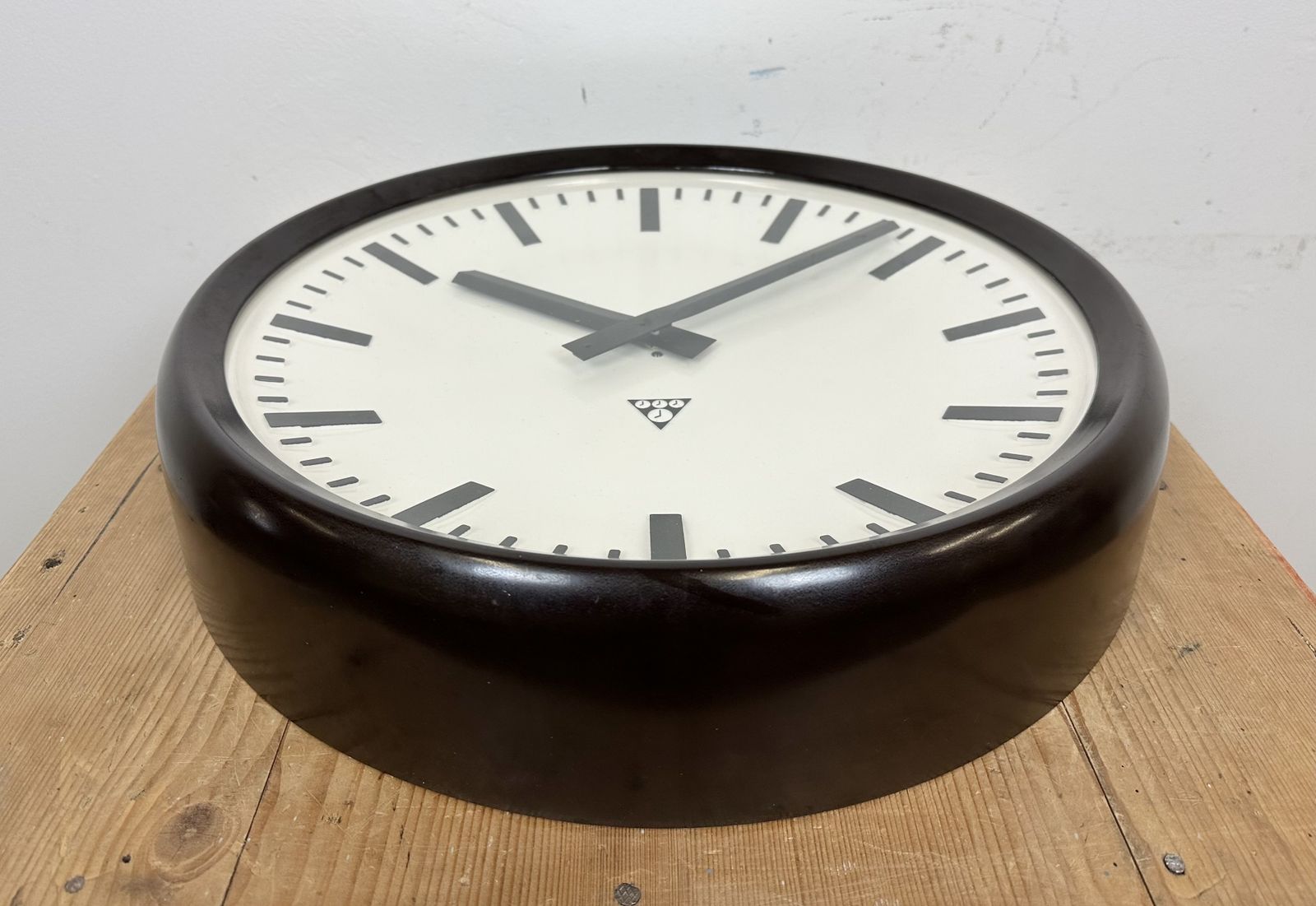 Large Industrial Bakelite Factory Wall Clock From Pragotron, 1960s photo buy