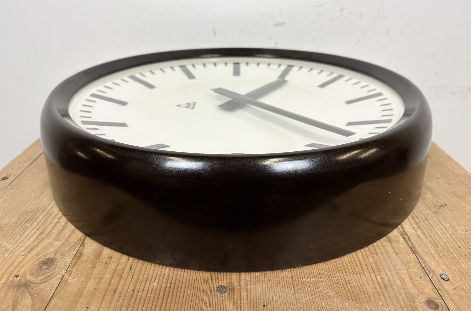 photo for sale Large Industrial Bakelite Factory Wall Clock From Pragotron, 1960s