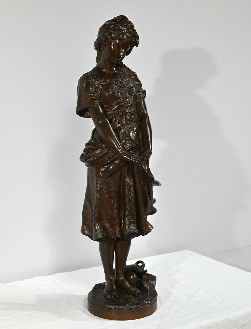 Bronze The Young Girl With A Broken Pitcher Signed Jb.Germain  Late 19th Century photo for sale