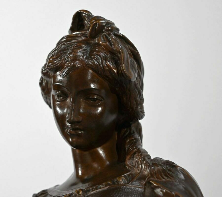 Bronze The Young Girl With A Broken Pitcher Signed Jb.Germain  Late 19th Century photo vintage