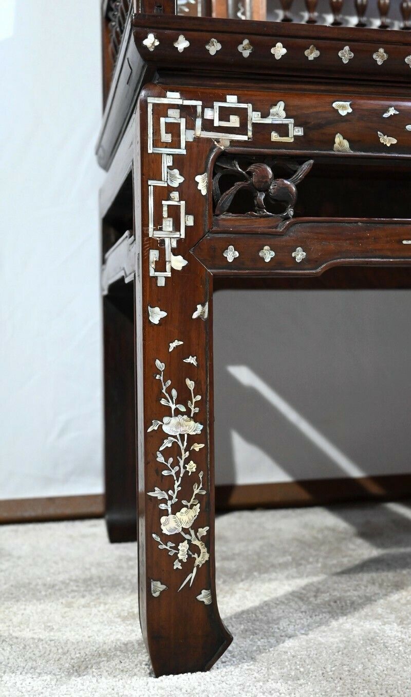 photo vintage Small Indochinese Bench  Late 19th Century