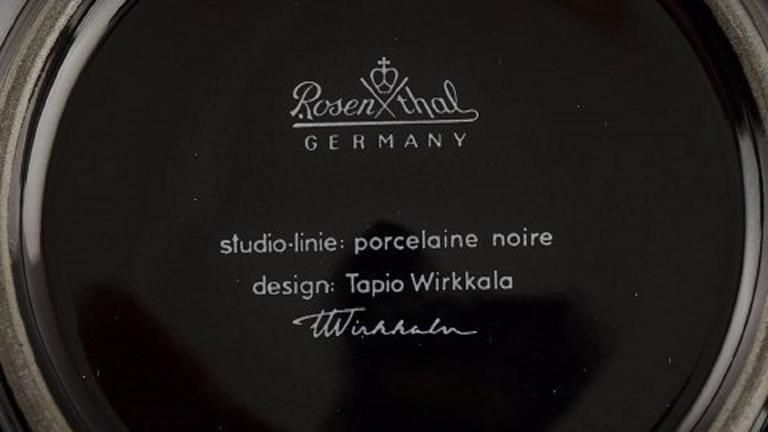 T. Wirkkala For Rosenthal Studio Line Porcelain Noire, Six Person Mocha Service photo vintage