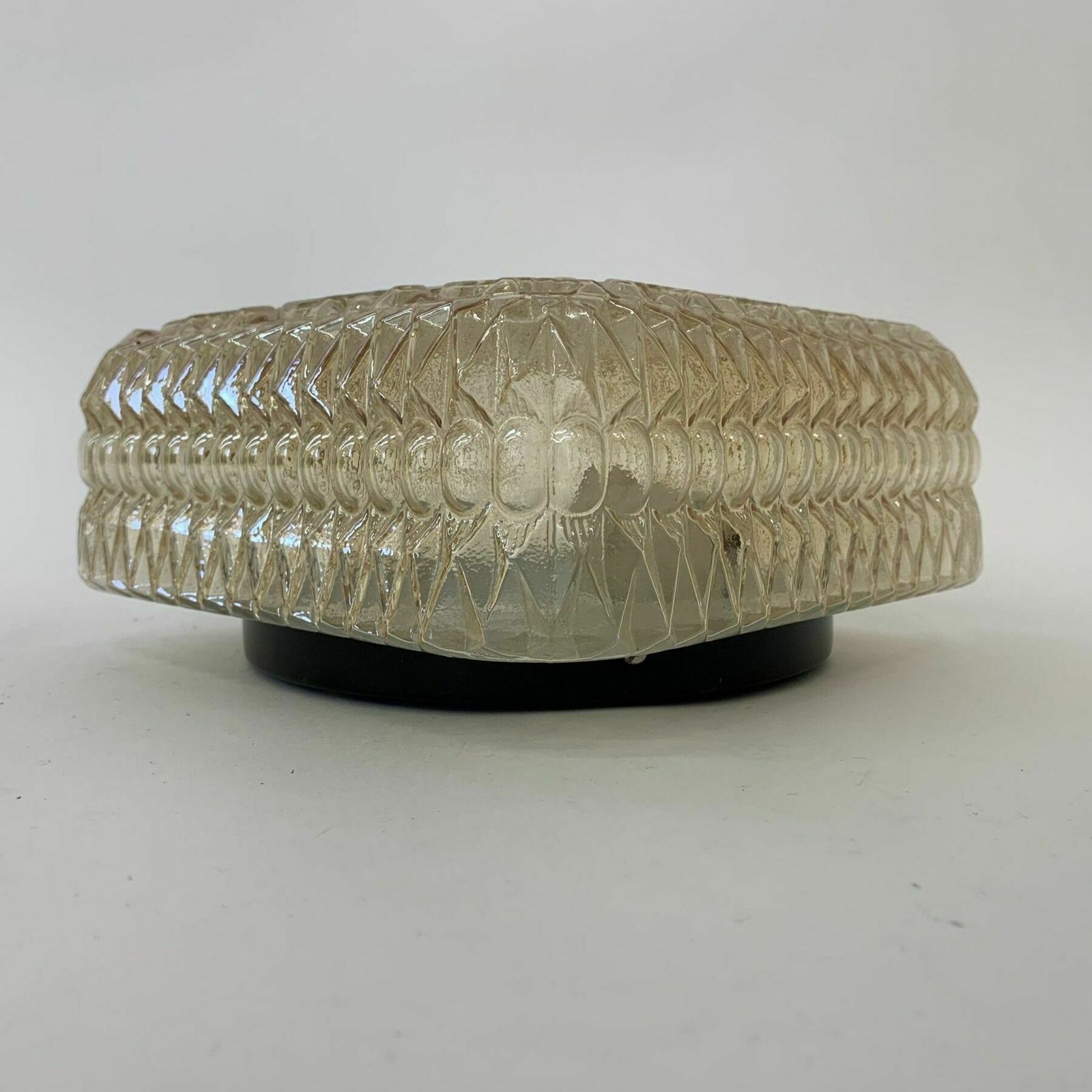 Mid Century Design Glazen Plafond  / Wandlamp, Jaren 1970 photo buy