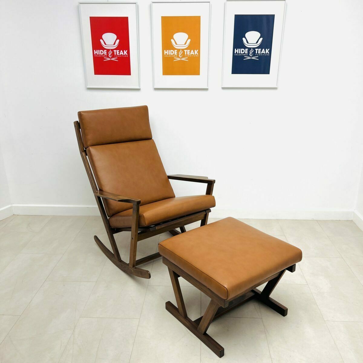 Danish Rocking Chair & Stool By Poul Volther photo Furniture