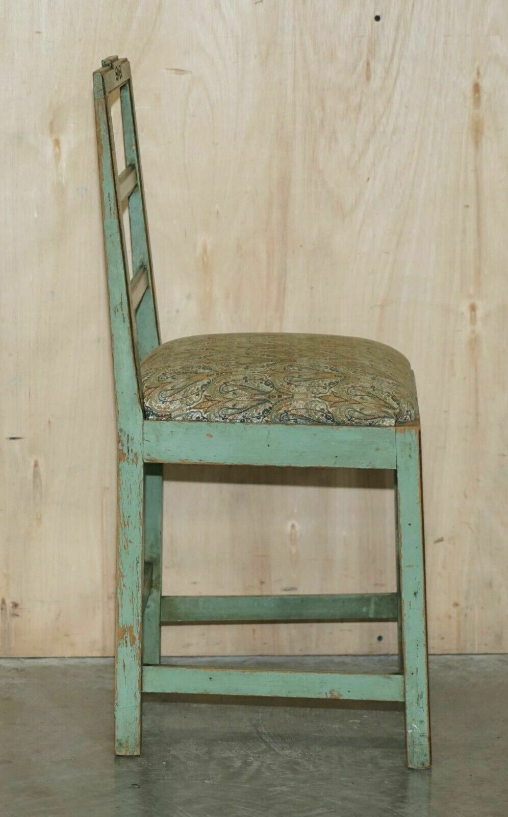 photo vinterior Pair Of Antique Original Paint French Country Chairs Inc Liberty's London Fabric