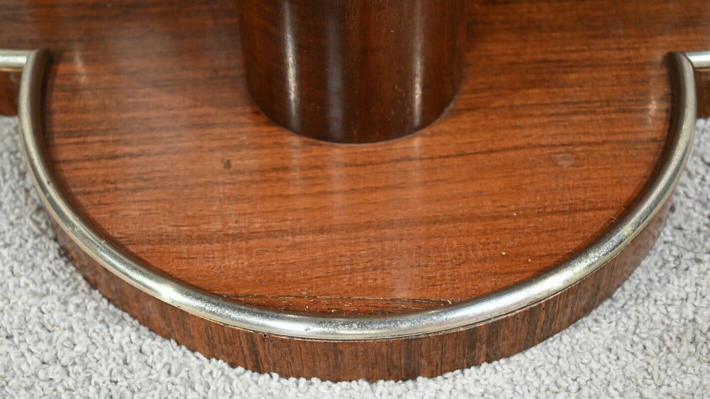 5282.87 Mahogany Pedestal Table, Attributed To J.Leleu, Art Deco – 1940 photo