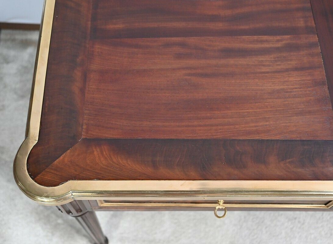 Mahogany Bureau Plat, Louis XVI Style   1st Part Of The 19th Century photo vinterior