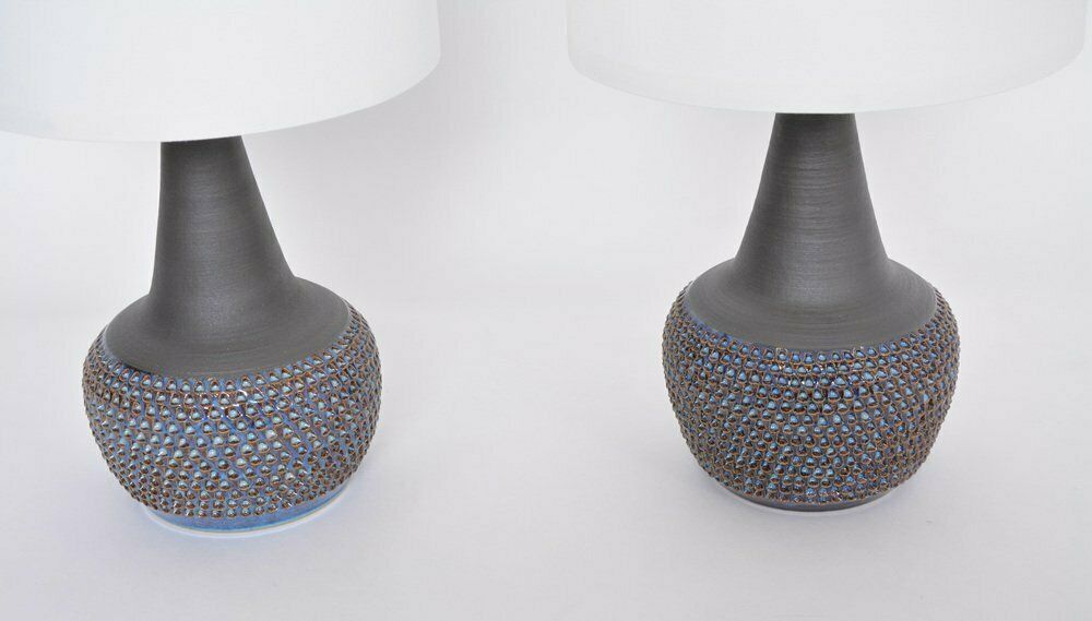 Mid Century Danish Ceramic Model 3048 Lamps By Einar Johansen For Soholm, 1960s, Set Of 2 photo furniture