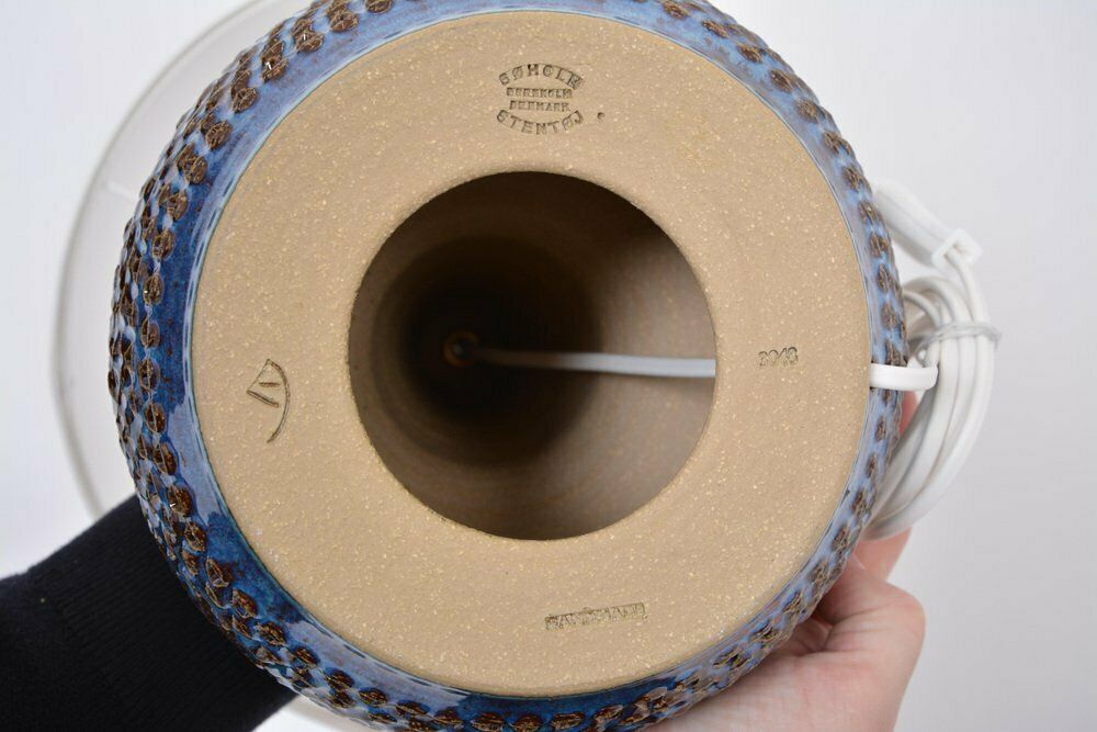 4350.0 Mid Century Danish Ceramic Model 3048 Lamps By Einar Johansen For Soholm, 1960s, Set Of 2 photo