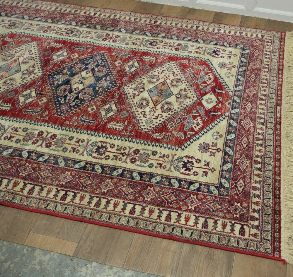Traditional Tree Of Life Silk And Wool Turkish Rug photo Textiles