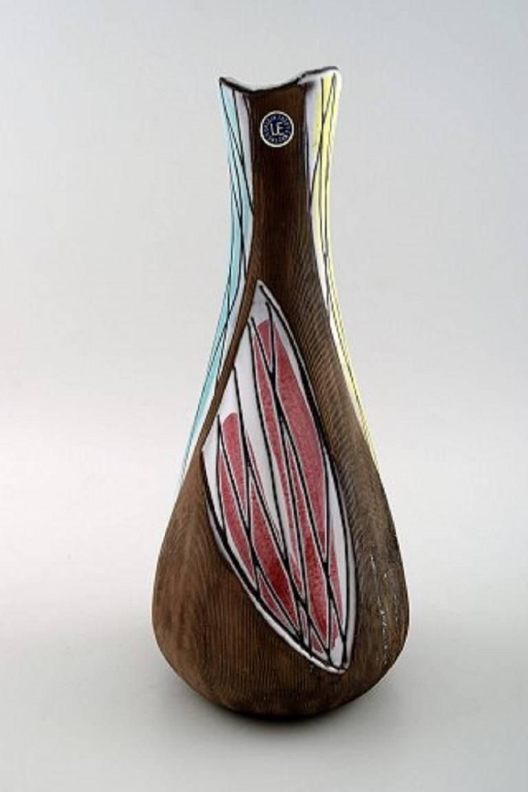 Mari Simmulson For Upsala Ekeby Ceramic Vase, 1950s 1960s. photo Home Decor