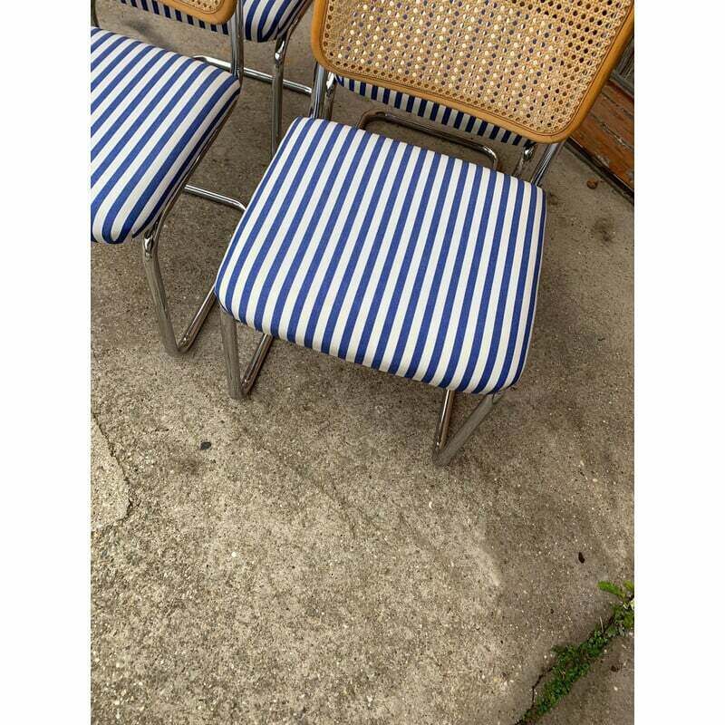 Set Of 4 Vintage Italian B32 Cesca Chairs By Marcel Breuer, 1970s photo vinterior