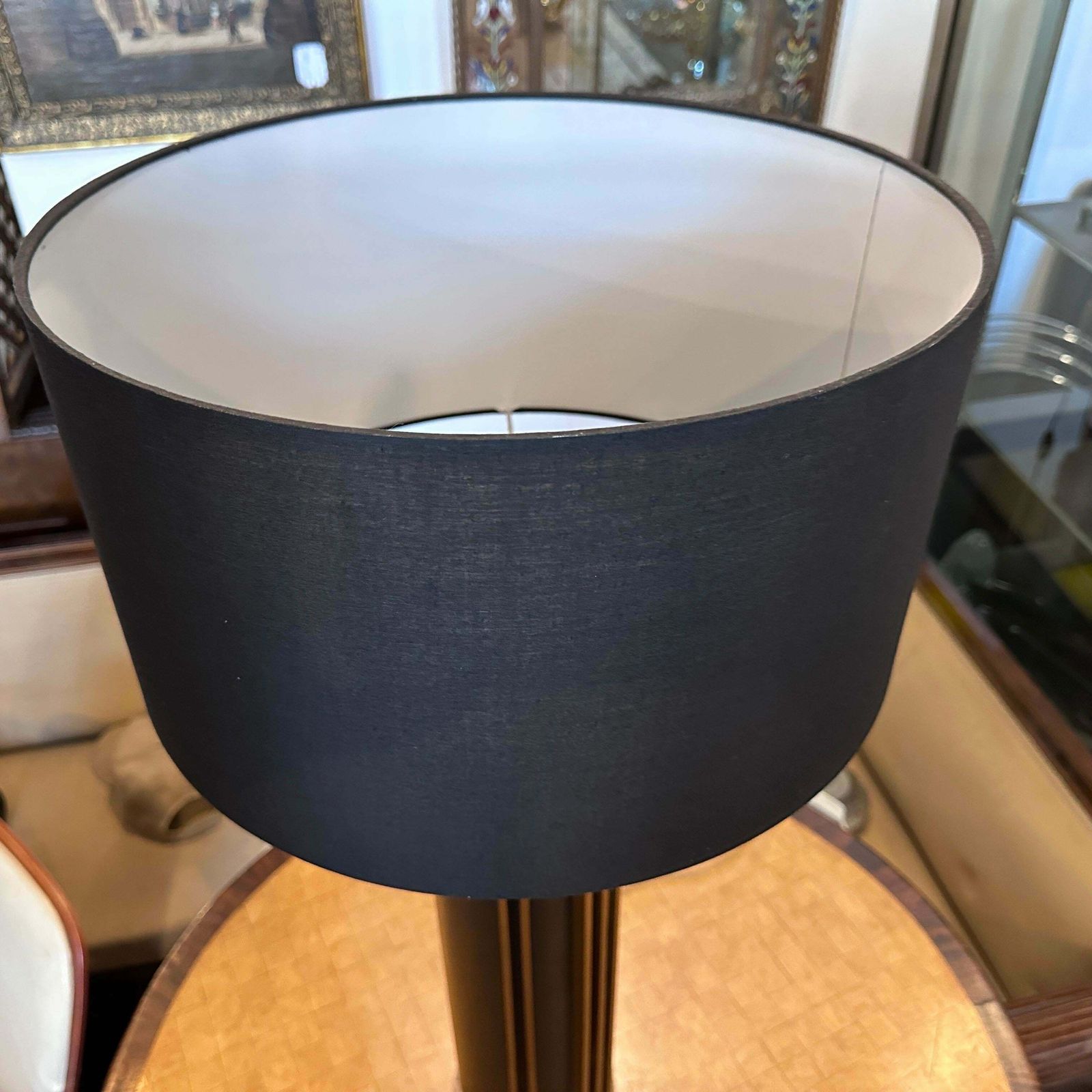 1970s Mid Century Modern Metal And Brass Italian Table Lamp By Gaetano Sciolari photo Lighting