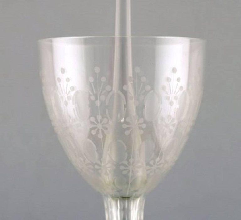 Bjørn Wiinblad For Rosenthal, Very Large And Rare "Romanze" Glass photo Home Decor