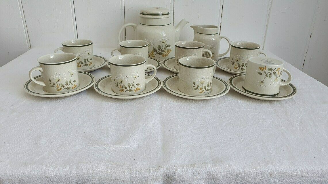 Quality Vintage Retro Tea Set Tea Service For 6 1977 Will ‘O The Wisp Royal Doulton