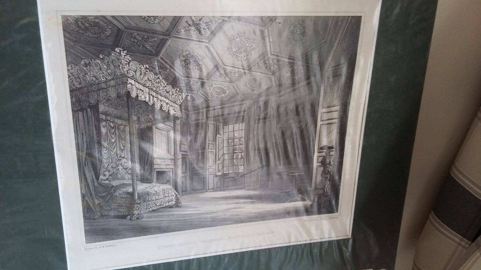 Large Genuine Vintage Mounted Engraved Prints Architecture Castle Chapel Church Cathedral Places Of Interest Scotland photo 55.0