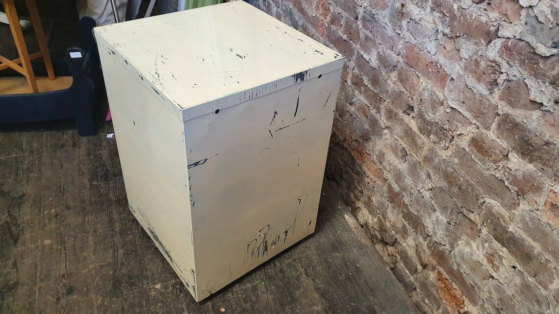 Vintage 70’s Retro Work Drawers And File Drawer Chrome Metal Artisan Artist Work Hub Storage Office photo vintage